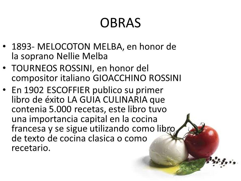 OBRAS MELOCOTON MELBA, en honor de la soprano Nellie Melba