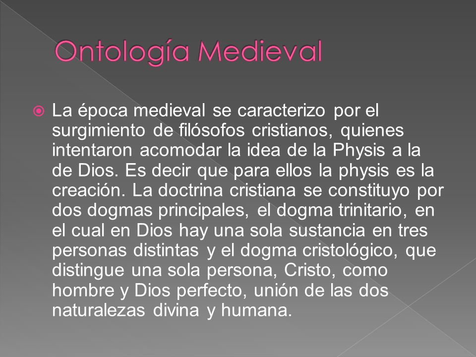 Ontología Medieval