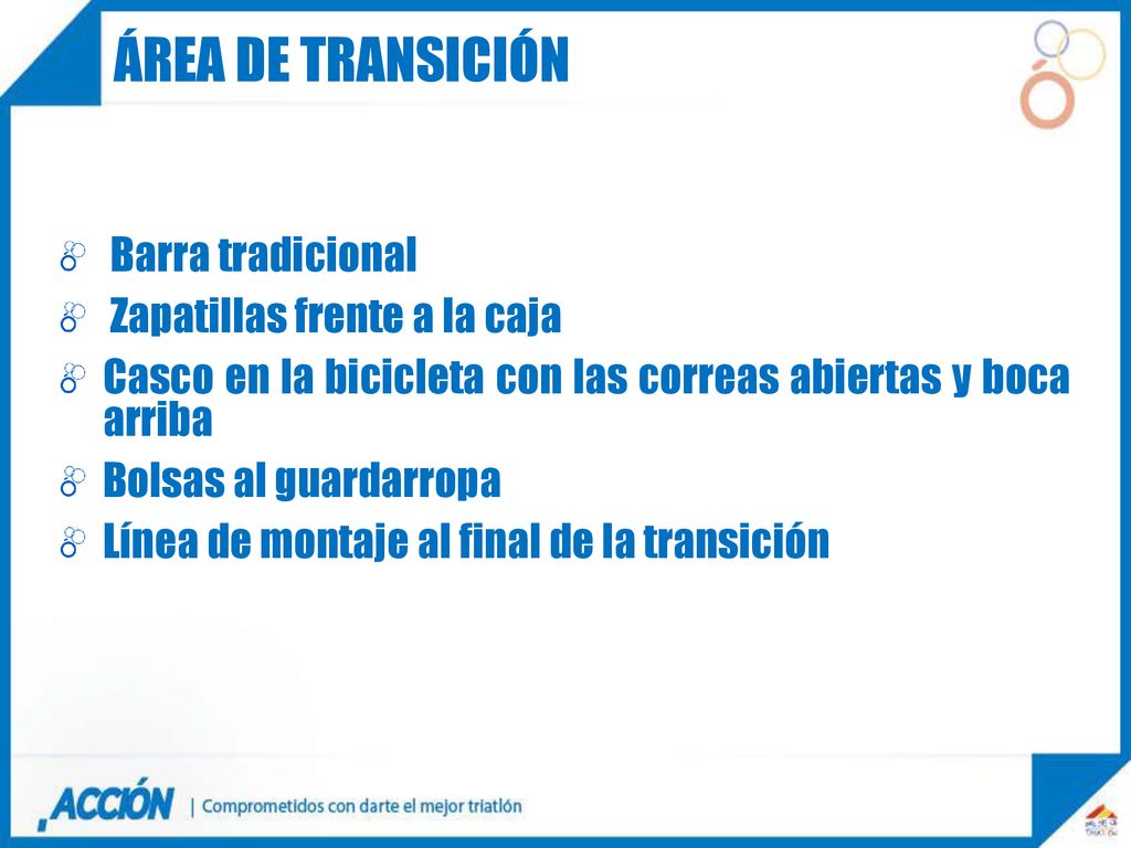 Área de transición Barra tradicional Zapatillas frente a la caja