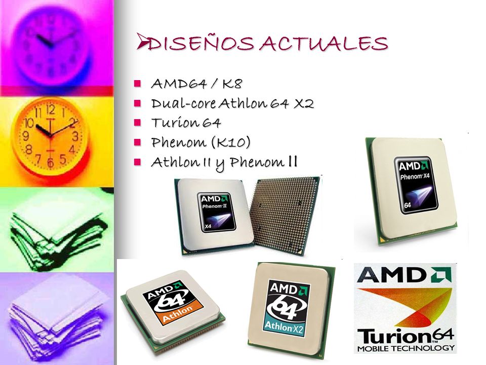 DISEÑOS ACTUALES AMD64 / K8 Dual-core Athlon 64 X2 Turion 64