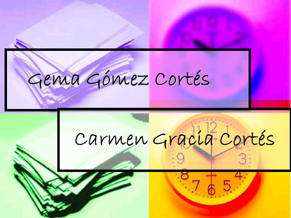 Gema Gómez Cortés Carmen Gracia Cortés