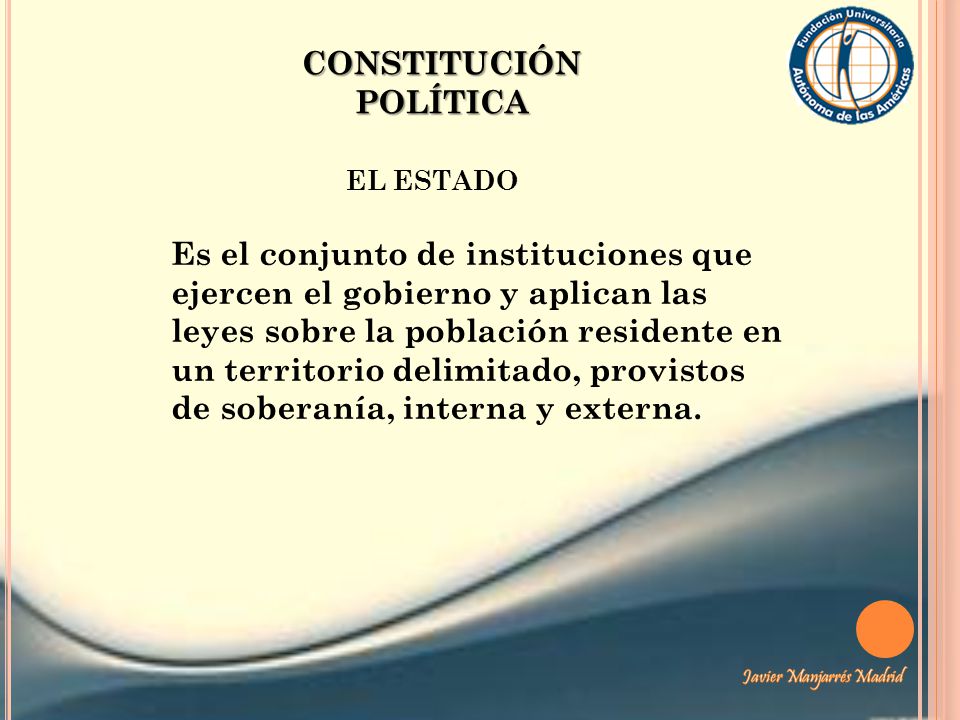 CONSTITUCIÓN POLÍTICA