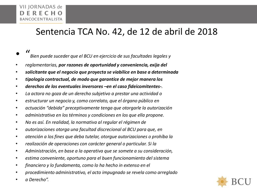 Sentencia TCA No. 42, de 12 de abril de 2018