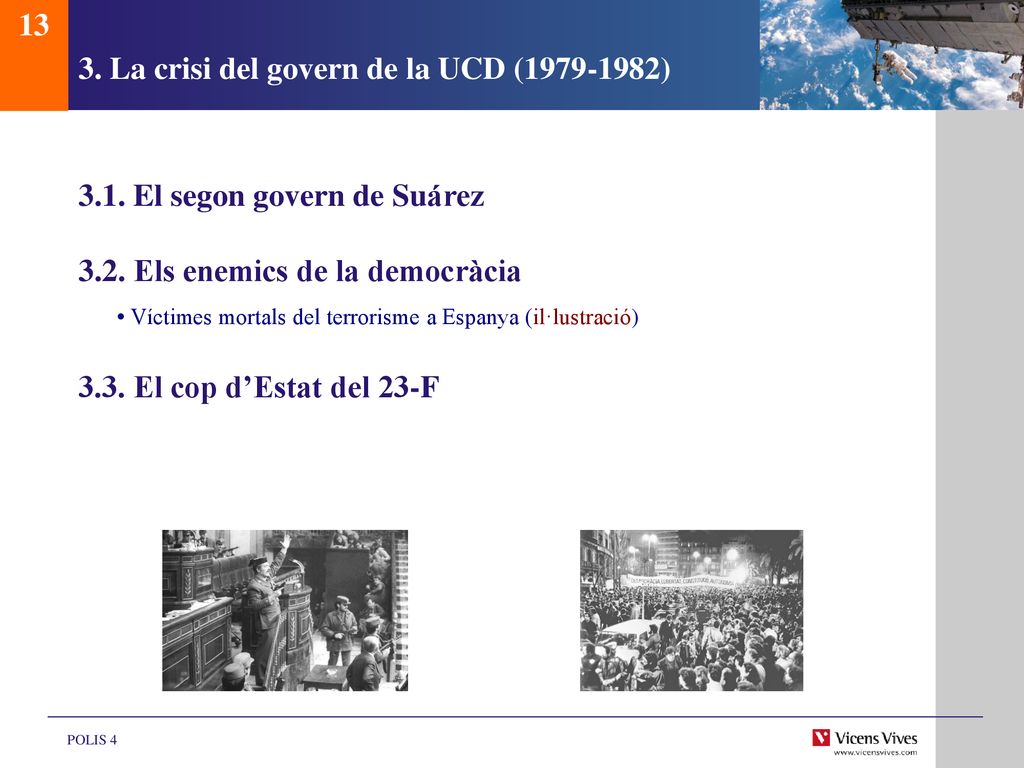 3. La crisi del govern de la UCD ( )