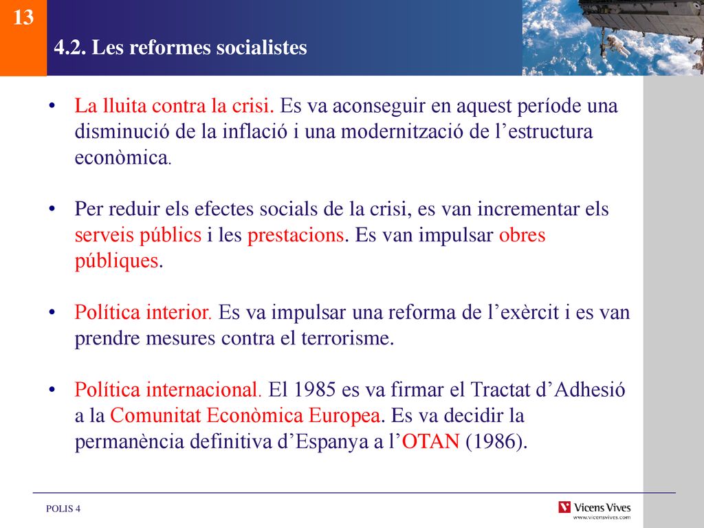 4.2. Les reformes socialistes