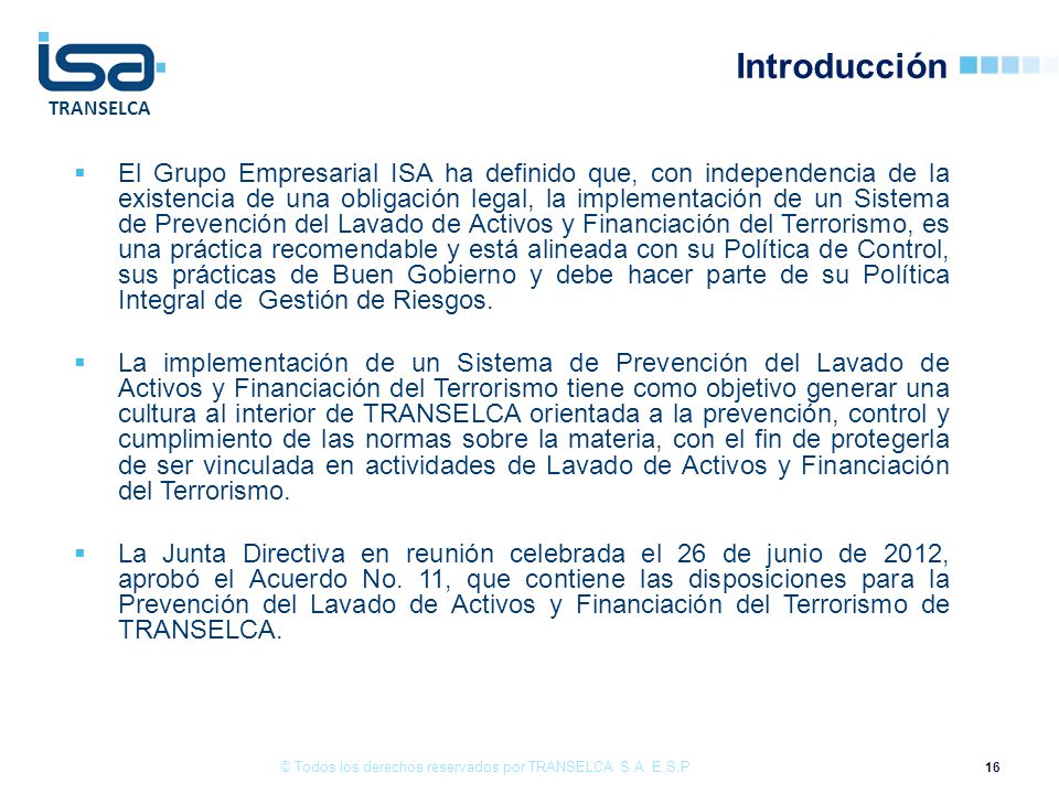 © Todos los derechos reservados por TRANSELCA S.A. E.S.P.