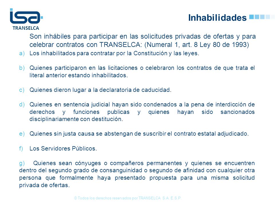 © Todos los derechos reservados por TRANSELCA S.A. E.S.P.