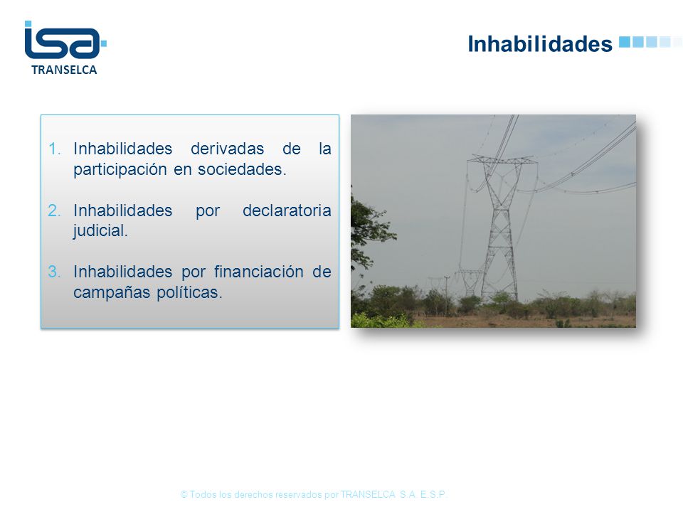 © Todos los derechos reservados por TRANSELCA S.A. E.S.P.
