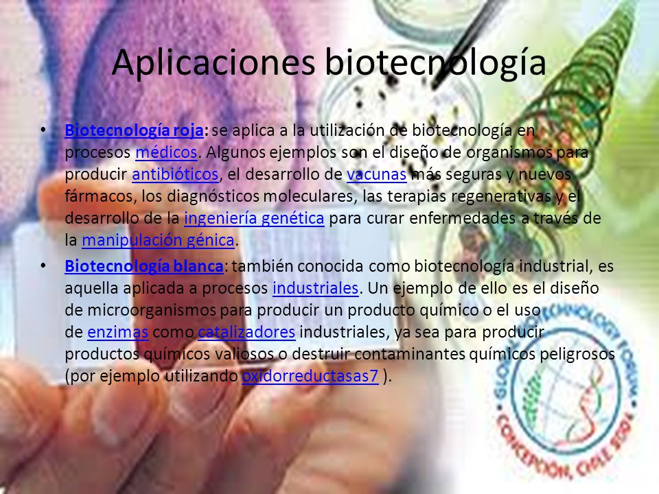 Aplicaciones biotecnología