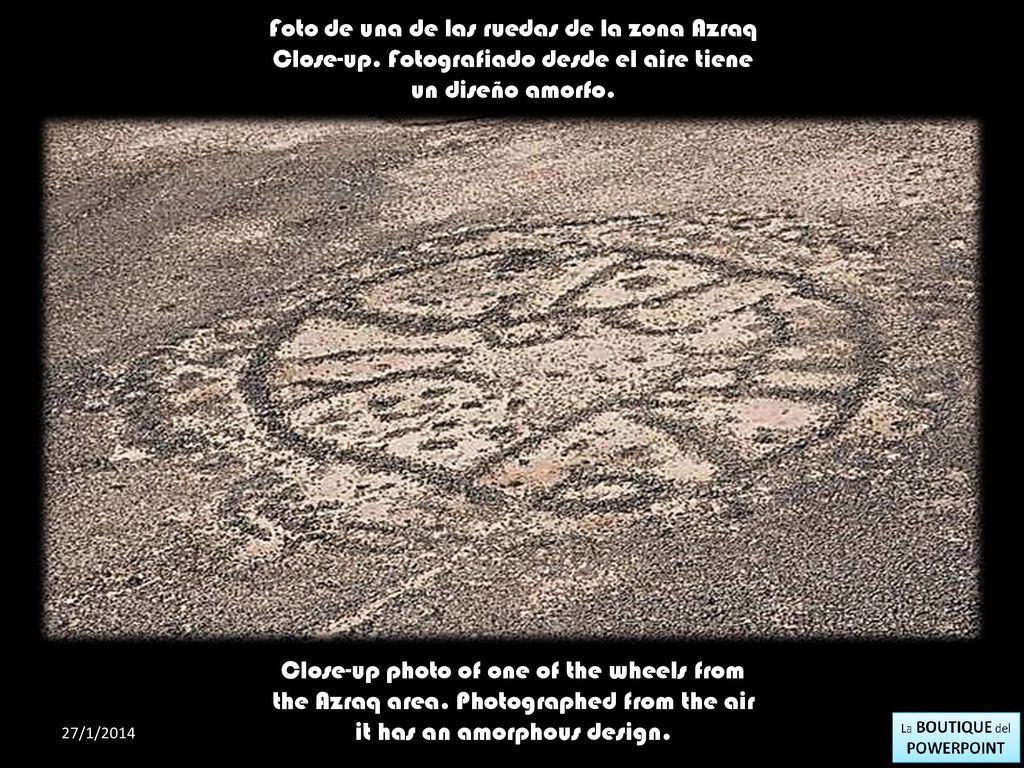 Foto de una de las ruedas de la zona Azraq Close-up