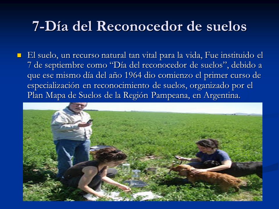7-Día del Reconocedor de suelos
