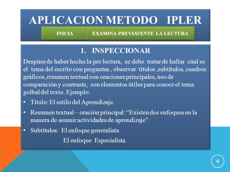aplicacion Metodo ipler