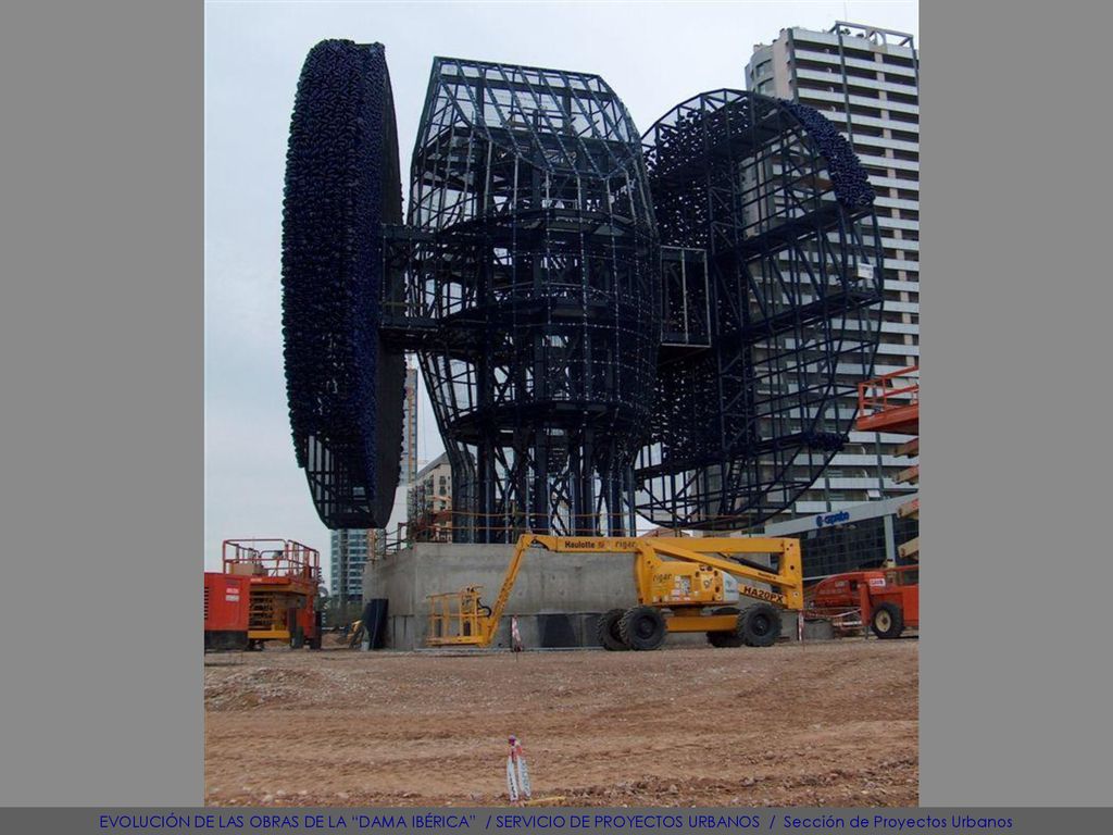 EVOLUCIÓN DE LAS OBRAS DE LA DAMA IBÉRICA / SERVICIO DE PROYECTOS URBANOS / Sección de Proyectos Urbanos