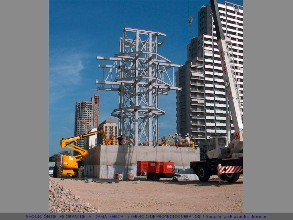 EVOLUCIÓN DE LAS OBRAS DE LA DAMA IBÉRICA / SERVICIO DE PROYECTOS URBANOS / Sección de Proyectos Urbanos