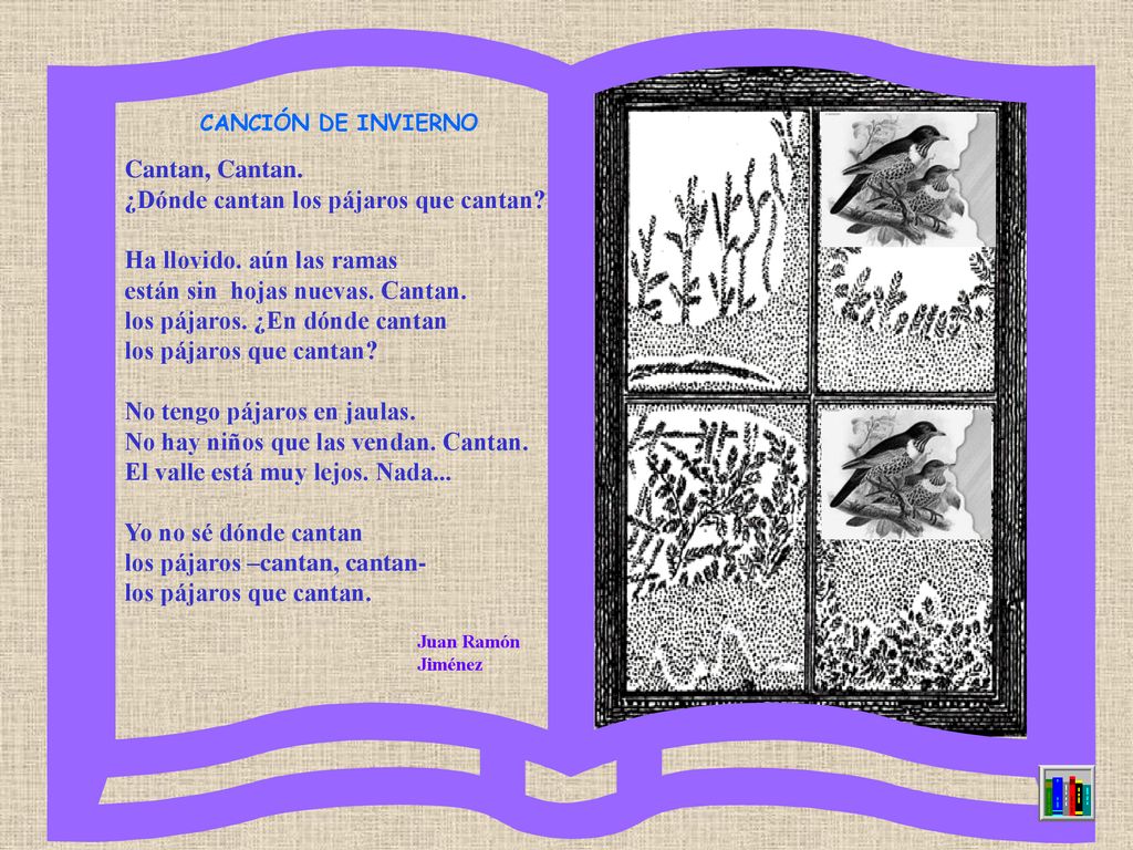 ¿Dónde cantan los pájaros que cantan Ha llovido. aún las ramas