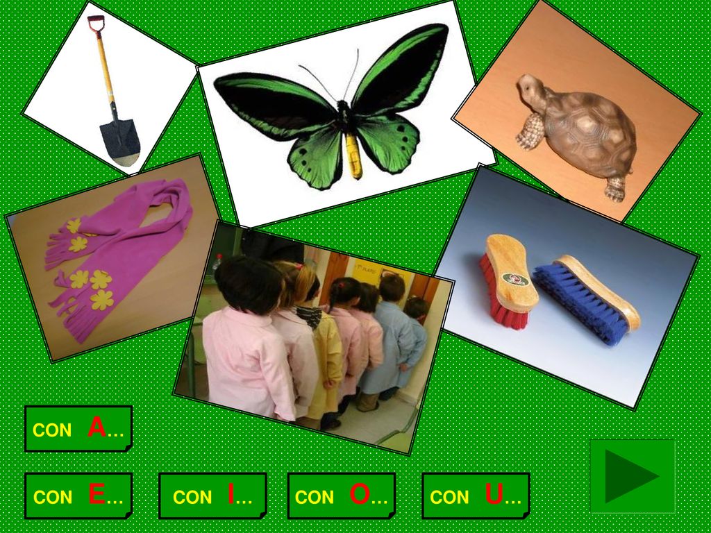 CON A… CON E… CON I… CON O… CON U…
