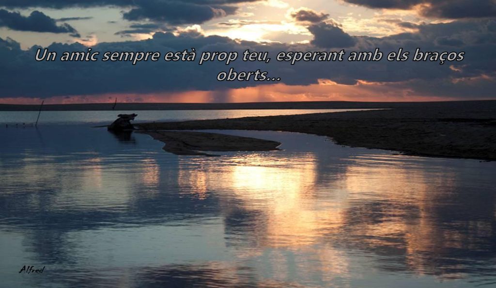Un amic sempre està prop teu, esperant amb els braços oberts…