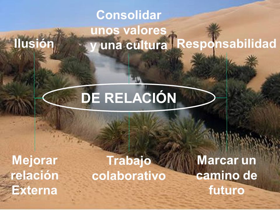 DE RELACIÓN Consolidar unos valores y una cultura Ilusión