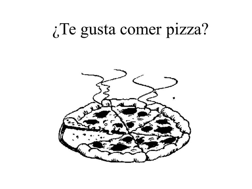¿Te gusta comer pizza