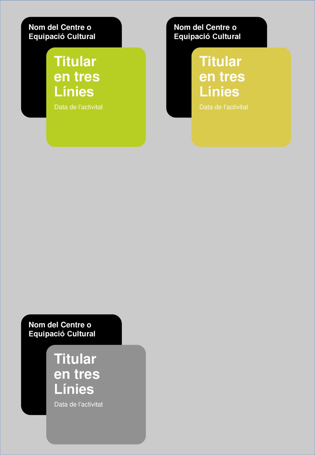 Titular en tres Línies Titular en tres Línies Titular en tres Línies