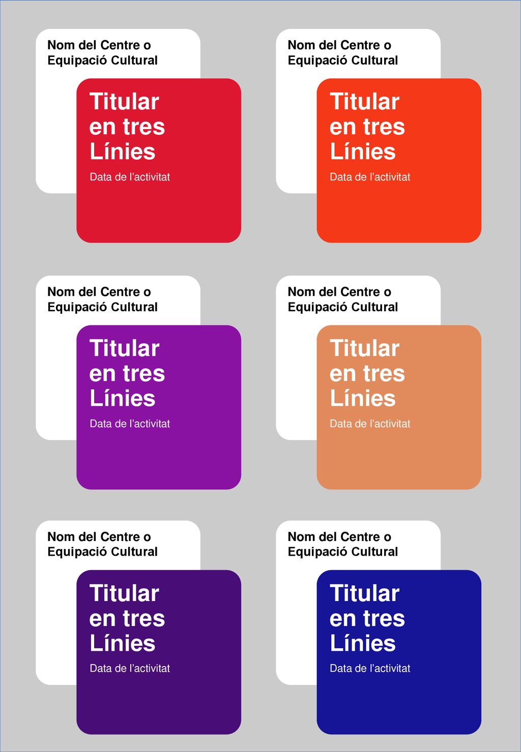 Titular en tres Línies Titular en tres Línies Titular en tres Línies