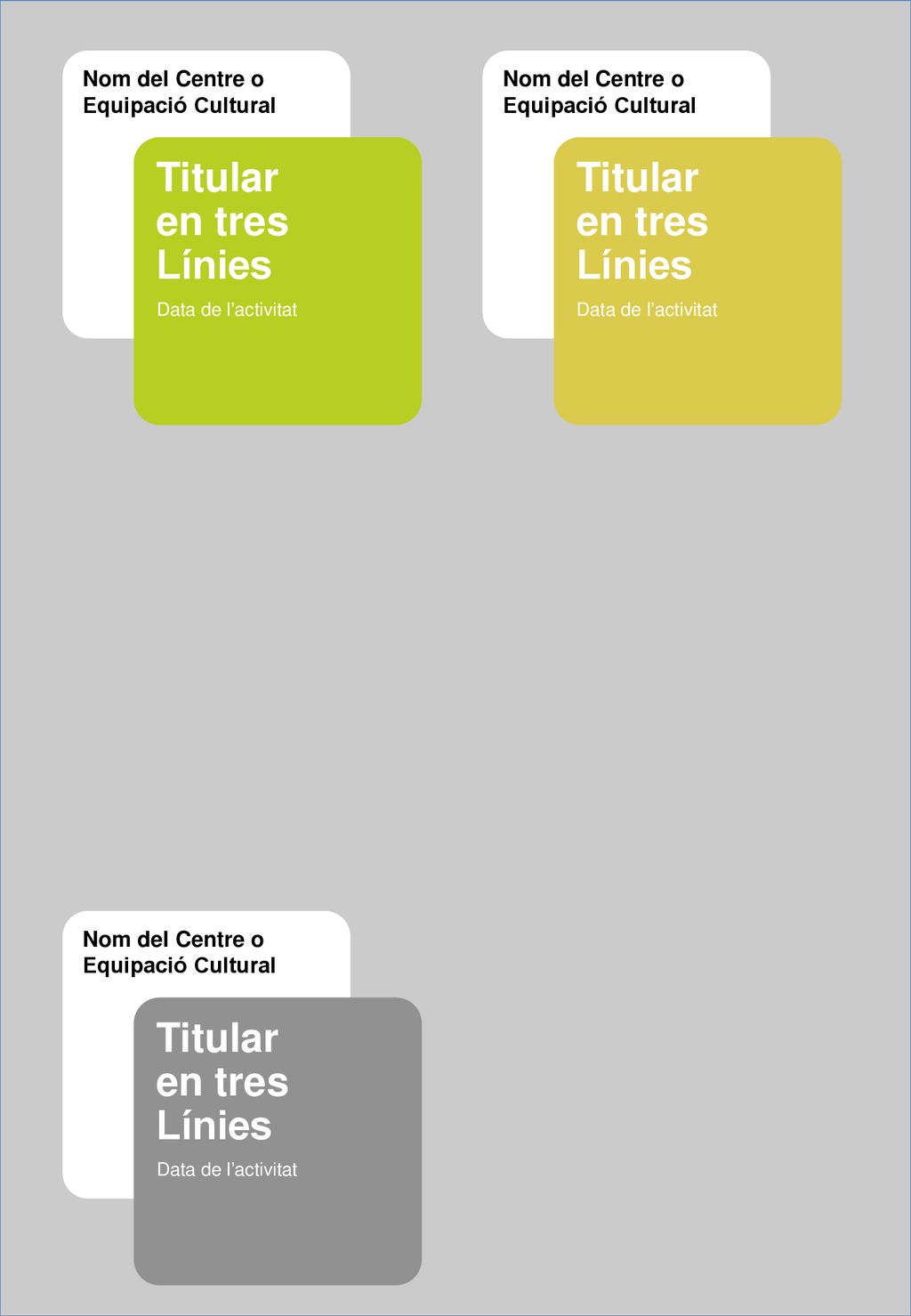 Titular en tres Línies Titular en tres Línies Titular en tres Línies
