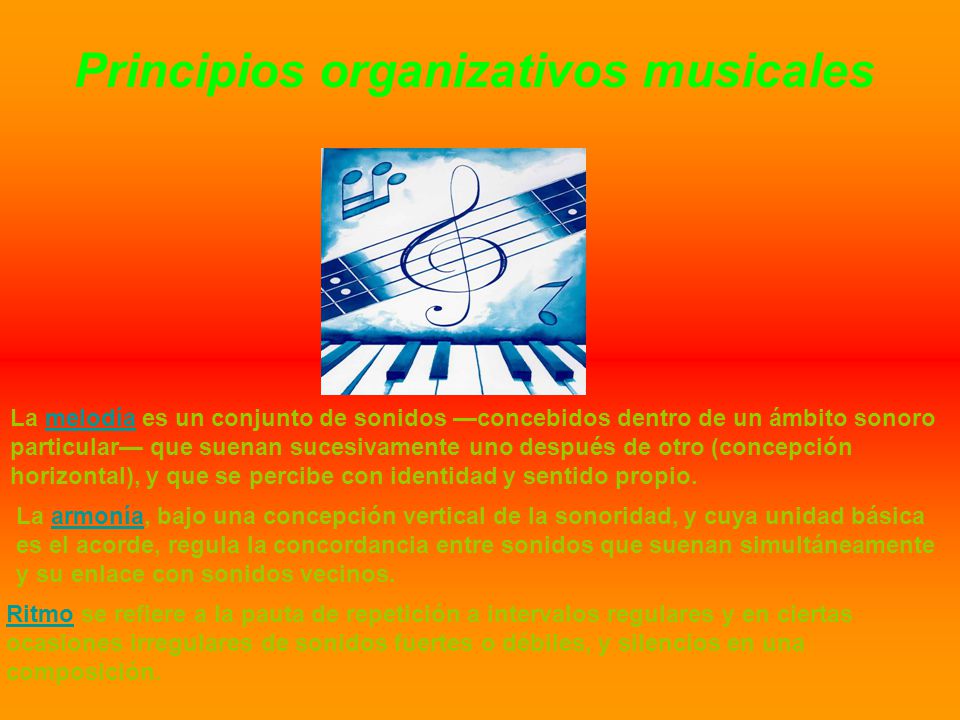 Principios organizativos musicales