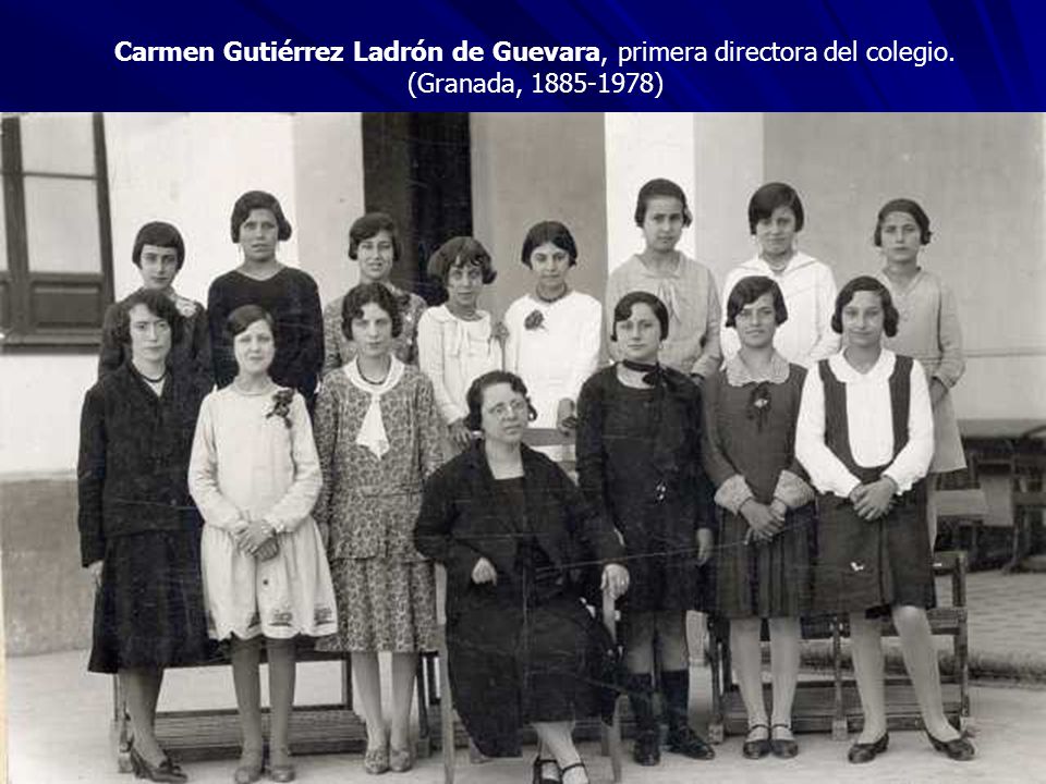 Carmen Gutiérrez Ladrón de Guevara, primera directora del colegio