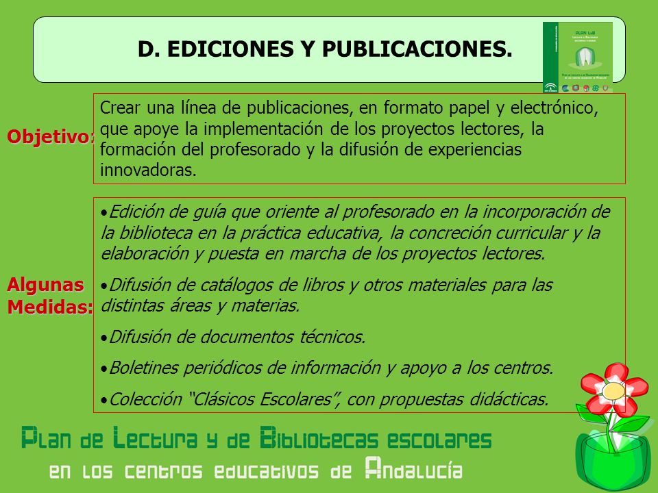 D. EDICIONES Y PUBLICACIONES.
