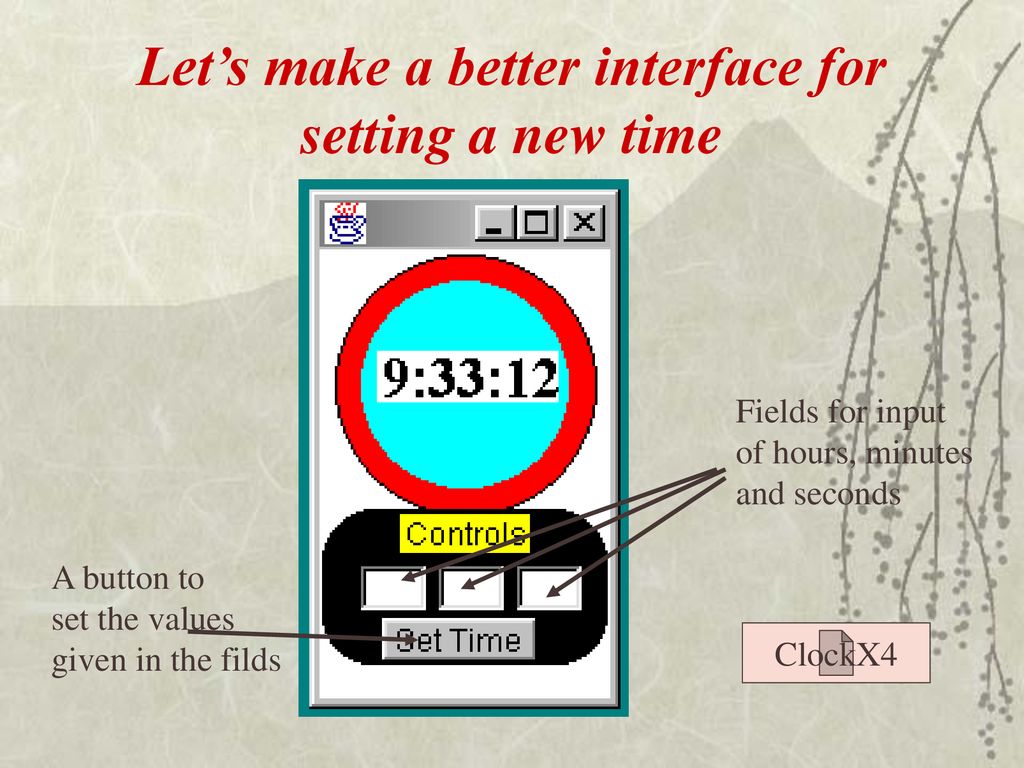 Let’s make a better interface for setting a new time