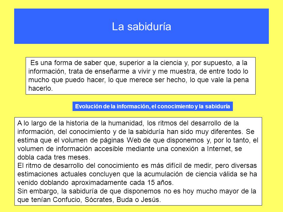 La sabiduría