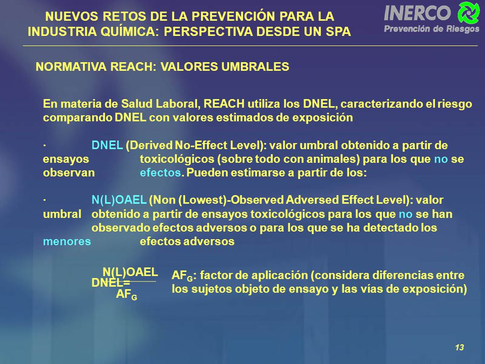 NUEVOS RETOS DE LA PREVENCIÓN PARA LA INDUSTRIA QUÍMICA: PERSPECTIVA DESDE UN SPA