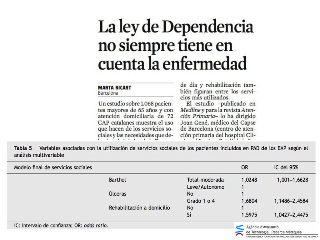 A su vez las necesdiades sociales se explican por problemas de salud