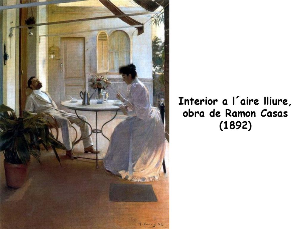 Interior a l´aire lliure, obra de Ramon Casas (1892)