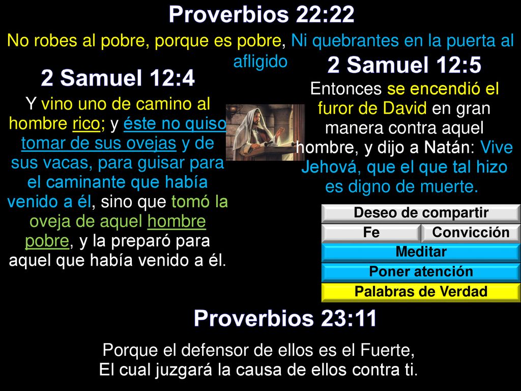 Proverbios 22:22 2 Samuel 12:5 2 Samuel 12:4 Proverbios 23:11