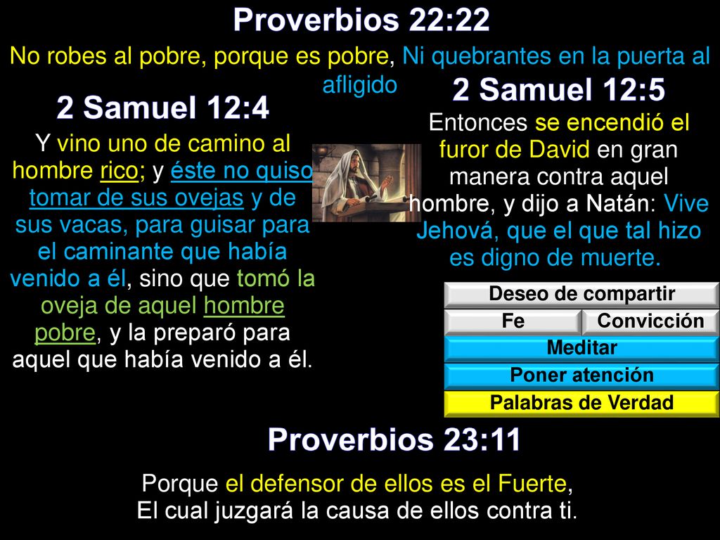 Proverbios 22:22 2 Samuel 12:5 2 Samuel 12:4 Proverbios 23:11