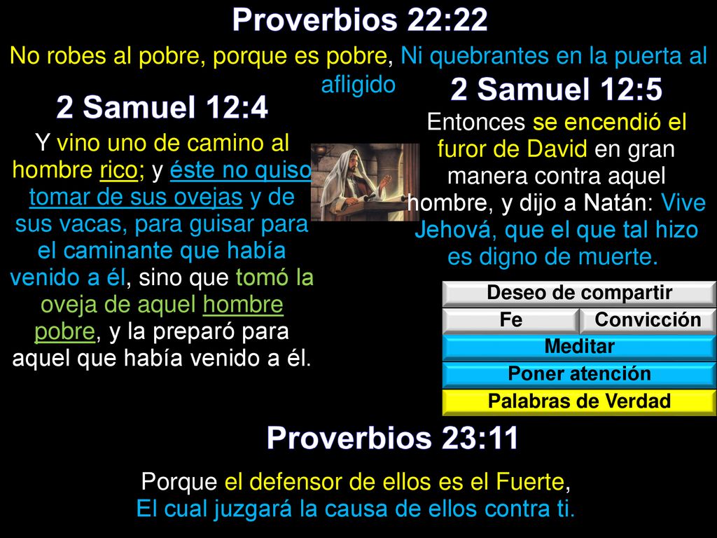 Proverbios 22:22 2 Samuel 12:5 2 Samuel 12:4 Proverbios 23:11