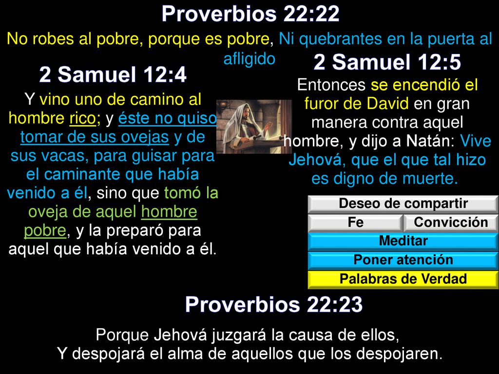 Proverbios 22:22 2 Samuel 12:5 2 Samuel 12:4 Proverbios 22:23
