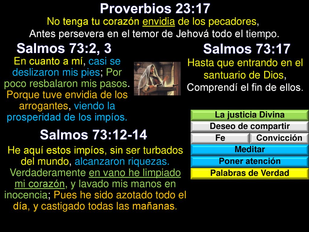 Hasta que entrando en el santuario de Dios, Comprendí el fin de ellos.
