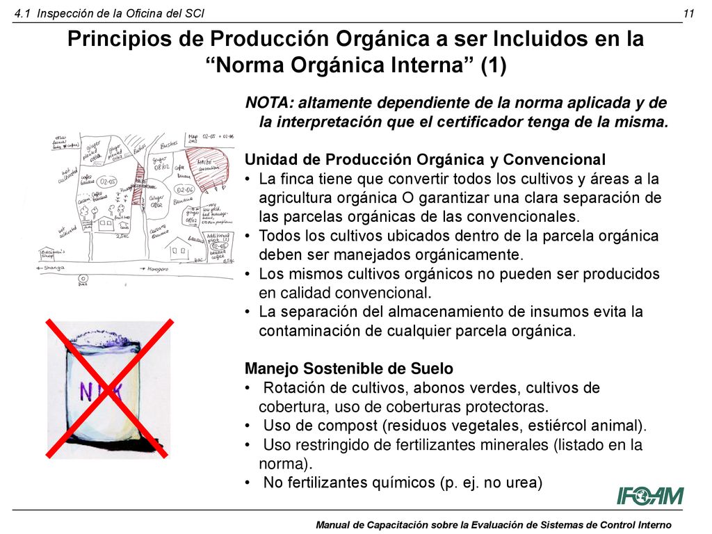 Principios de Producción Orgánica a ser Incluidos en la Norma Orgánica Interna (1)