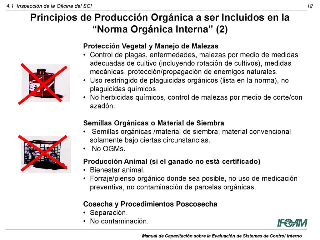 Principios de Producción Orgánica a ser Incluidos en la Norma Orgánica Interna (2)