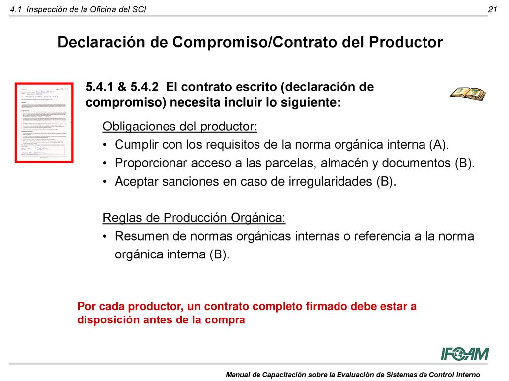 Declaración de Compromiso/Contrato del Productor