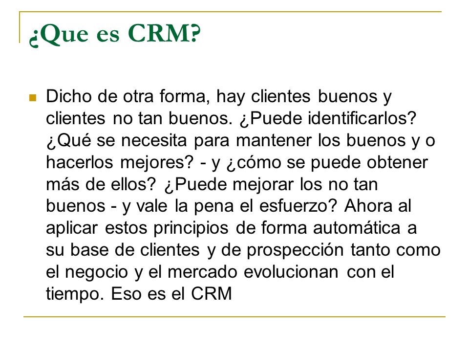 ¿Que es CRM
