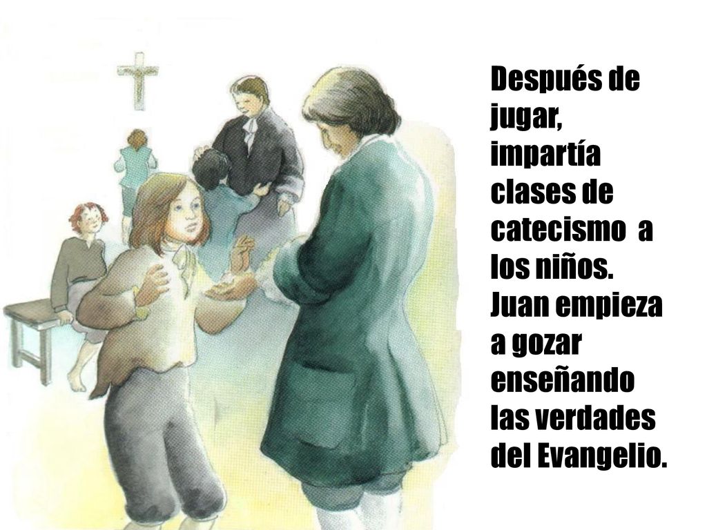 Después de jugar, impartía clases de catecismo a los niños