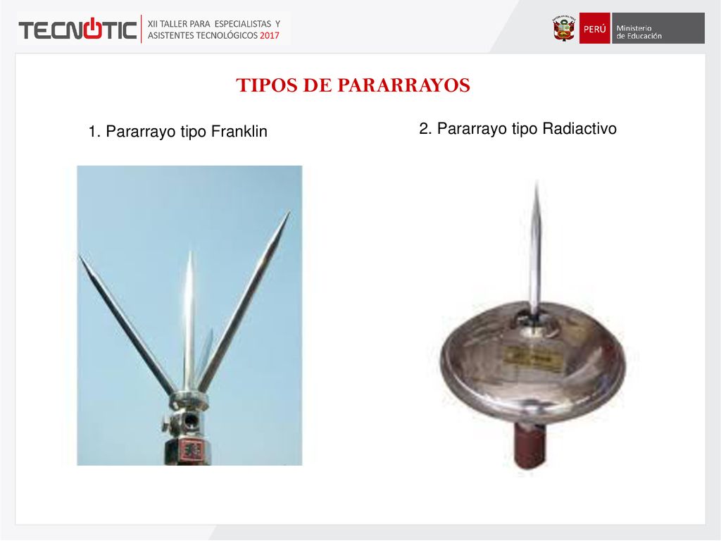 TIPOS DE PARARRAYOS 2. Pararrayo tipo Radiactivo