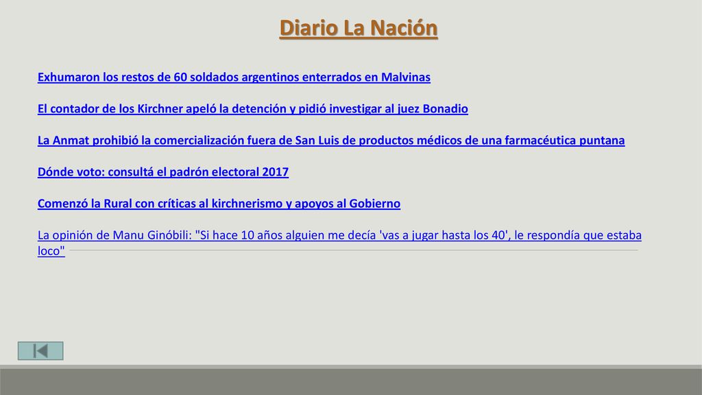 Diario La Nación Exhumaron los restos de 60 soldados argentinos enterrados en Malvinas.