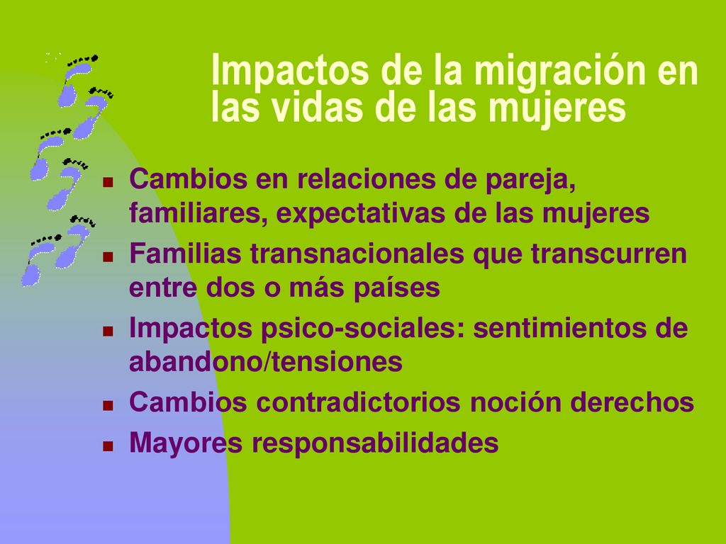 Impactos de la migración en las vidas de las mujeres