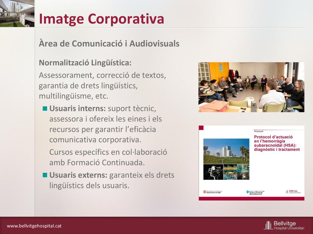 Imatge Corporativa Àrea de Comunicació i Audiovisuals
