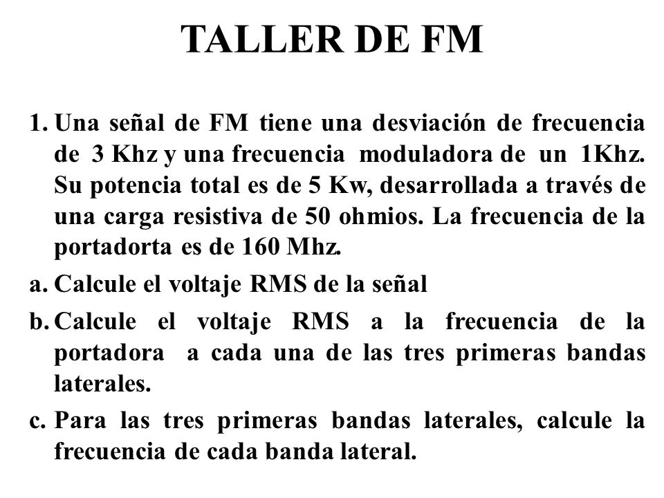 TALLER DE FM