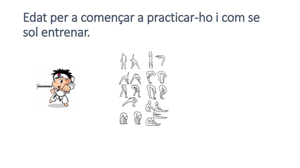 Edat per a començar a practicar-ho i com se sol entrenar.
